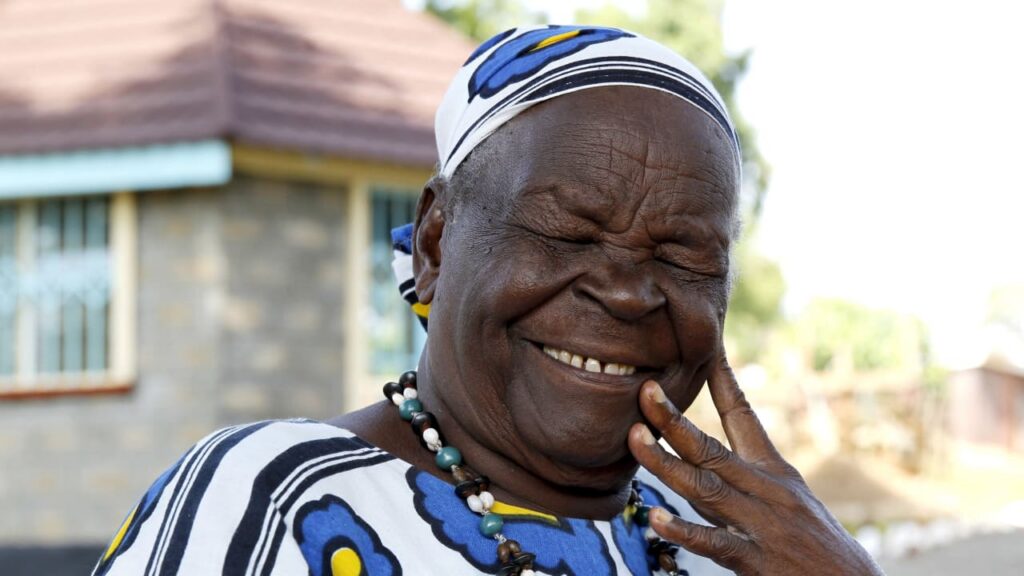 Granny Obama Smile Sports